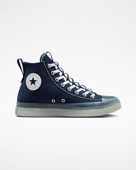 Zapatillas Altas Converse Chuck Taylor All Star CX Explore Hombre Obsidian Blancas | PE 482057